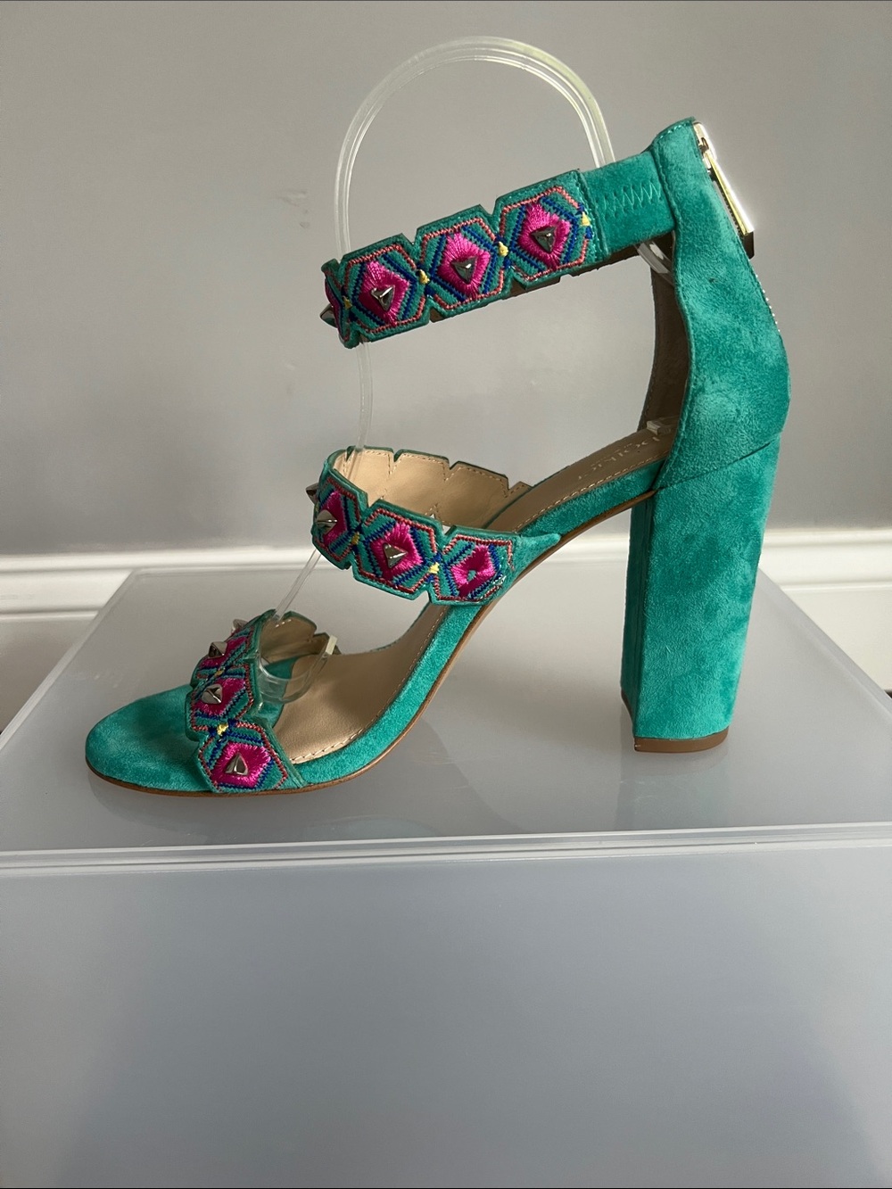 Botkier New York Gigi Embellished Ankle
Strap Sandal. - Picture 3 of 14